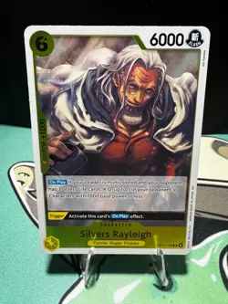 Silvers Rayleigh OP14-108 Rare The Azure Sea's Seven One Piece Foil Near Mint - Image 1