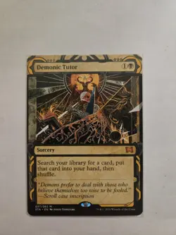 MTG Magic the Gathering Demonic Tutor Strixhaven: Mystical Archives Regular Card - Image 1