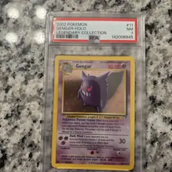 Pokemon 2002 TCG Gengar Legendary Collection Holo Rare Card 11/110 PSA 7 - Image 1