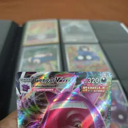Pokemon Gengar VMAX 157/264 Fusion Strike Ultra Rare Holo Full Art 320HP Card - Image 2