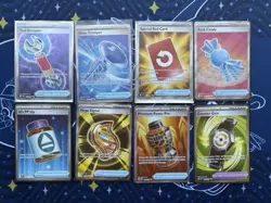 Pokemon Card Lot 8 Trainer Item Cards Rare Full Art Holo NM Mega Evolution - Image 1