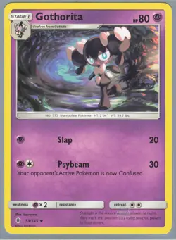 GOTHORITA GUARDIANS RISING SET POKEMON CARD 53/145 LP - Image 1