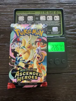 (HEAVY)🔥 22.67g Pokemon TCG Cards Ascended Heroes Booster Pack Factory Sealed ✅ - Image 1