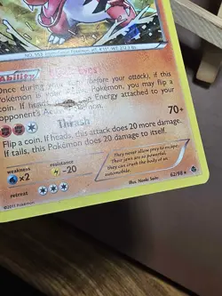 DMG Krookodile 62/98 Cracked Ice Holo - Emerging Powers - Pokemon Card - Image 3