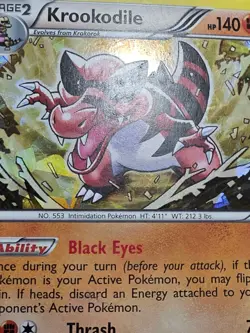 DMG Krookodile 62/98 Cracked Ice Holo - Emerging Powers - Pokemon Card - Image 4