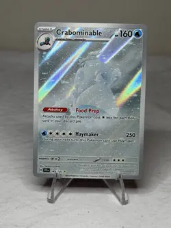 Pokemon TCG Crabominable Card 149/142 Illustration Rare - Image 1
