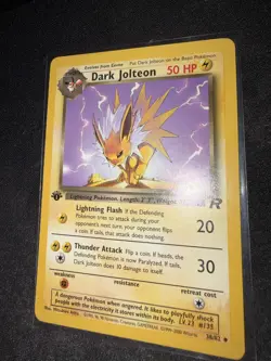 Dark Jolteon 38/82 1st Edition Mitsuhiro Arita Uncommon Team Rocket Pokemon Card - Image 5