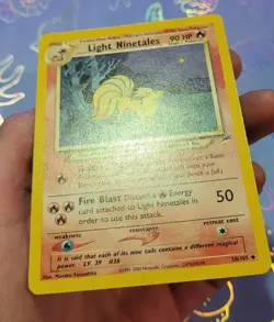 Light Ninetales 50/105 Neo Destiny Pokemon Card VLP - Image 4
