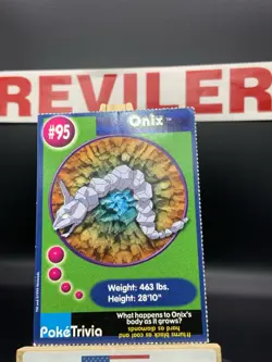 Onix #95 Pokemon The First Movie Promo Card PokeTrivia - HP - Image 2