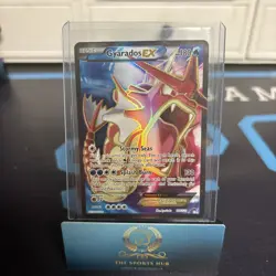 Pokemon Gyarados EX TCG Full Art Holo Ultra Rare Card 114/122 - Image 2