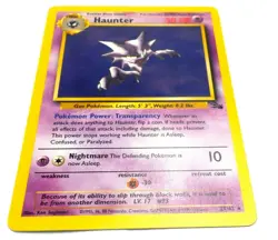 Pokemon Fossil Set Haunter Vintage Card 21/62 Rare NM Unplayed - Image 3