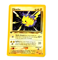 2000 Vintage Pokemon Neo Genesis 1st Edition Card 70 Pikachu NM Condition - Image 3