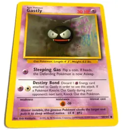 Pokemon Base Set Gastly 50/102 Common Card NM Unplayed - Image 3