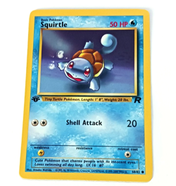 1999 2000 Team Rocket First Edition Squirtle Vintage Pokemon Card NM Condition - Image 3
