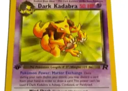 Team Rocket First Edition Dark Kadabra #39 Vintage Pokemon Card - Image 5