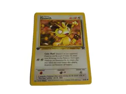 Team Rocket First Edition Meowth #62 Vintage Pokemon Card - Image 5