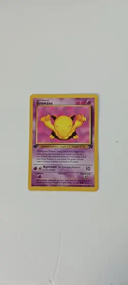 Team Rocket First Edition Drowzee Vintage Pokemon Card NM Condition Un Played - Image 5