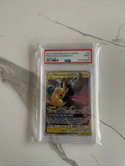 Pikachu & Zekrom Tag Team GX Holo Card 33/181 Psa 9 - Image 1