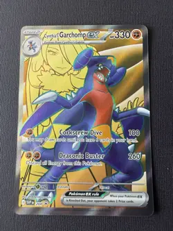 Cynthia’s Garchomp ex SVP 204 Black Star Promo Full Art Pokemon: Destined Rivals - Image 1