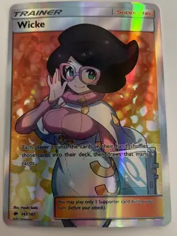 WICKE Trainers Trainer Holographic Goddess Custom Art Foil TCG Anime Card - Image 1