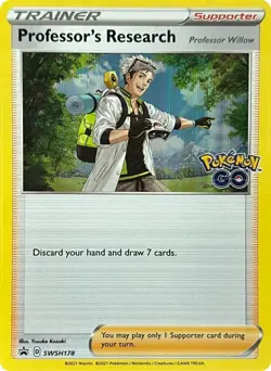 Professor's Research Holo Foil Stamped SWSH178 Pokemon Black Star Promo - Image 1