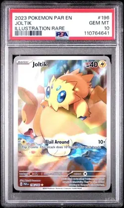 JOLTIK #196 PSA 10 • 2023 POKEMON PAR EN-PARADOX RIFT ILLUSTRATION RARE - Image 1