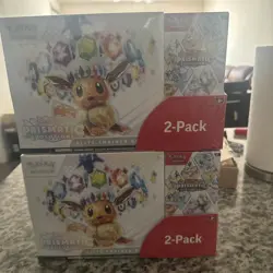 LOT OF 2 - COSTCO PRISMATIC EVOLUTIONS ETB + BOOSTER BUNDLE - SEALED - POKEMON - Image 1