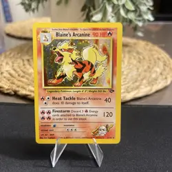 Pokemon TCG Blaine's Arcanine 1/132 Gym Challenge Holo NM - Image 2