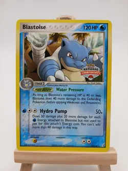 Blastoise 14/100 National Championship Crystal Guardians Regular Rare LP Pokemon - Image 1
