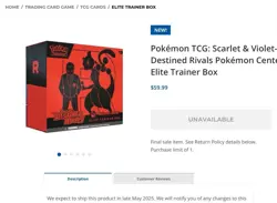 PC Destined Rivals Elite Trainer Box Pokemon Center ETB - Image 3