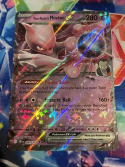 Pokemon TCG Team Rocket’s Mewtwo ex 081/182 Double Rare Destined Rivals NM/M - Image 1