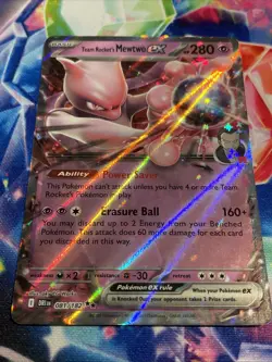 Pokemon TCG Team Rocket’s Mewtwo ex 081/182 Double Rare Destined Rivals NM/M - Image 2
