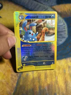 Azumarill 4/147 Reverse Holo Rare E Reader Series Aquapolis Card Pokemon MP - Image 3