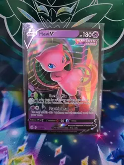 Mew V 113/264 | NM | Fusion Strike Ultra Rare Full Art Holo Pokemon Card TCG - Image 1