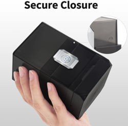 Deck Card Box for MTG & TCG, 100+ Deck Case, Dice Storage, Black - Image 5