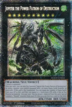 Near Mint, English Yu Gi Oh Jupiter the Power Patron of Destruction - DOOD-EN044 - Image 1