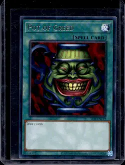 2023 Yu-Gi-Oh Blue-Eyes White Dragon 25th Pot Greed #LOB-EN119 - Image 1