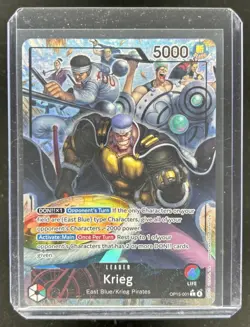 2026 One Piece Adventure on Kami's Island Krieg Alternate Art Leader #OP15-001 - Image 1