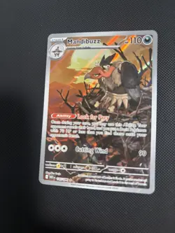 Pokemon TCG SV: White Flare Card 145/086 Mandibuzz Illustration Rare NM - Image 1