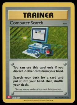 Computer Search (CLC) Holo Trading Card Game Classic 020/034 NM Pokemon - Image 1