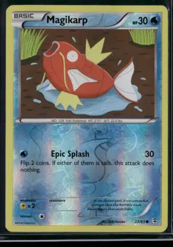 Pokemon TCG XY Generations Reverse Holofoil Common Card #22 Magikarp - Image 1