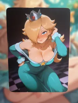 Rosalina Super Mario Anime Waifu Sexy Goddess Doujin Lewd Hentai Card - Image 1