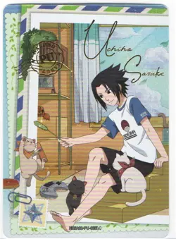 Sasuke Uchiha NRSA01-PU-005L4 Stamped Naruto Kayou Card Heavens Scroll Series 1 - Image 1