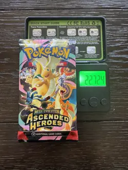 (HEAVY)🔥 22.72g Pokemon TCG Cards Ascended Heroes Booster Pack Factory Sealed ✅ - Image 1