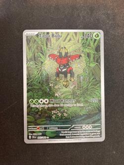 Tapu Bulu 065/064 Shrouded Fable Pokemon Card Ultra IR Illustration Rare English - Image 1