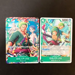 Roronoa Zoro P P-114 P-094 Promo Set One Piece Card Japanese #61211 - Image 1