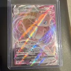 Pokemon Mew VMAX 114/264 Fusion Strike Ultra Rare Full Art Holo Card - Image 1