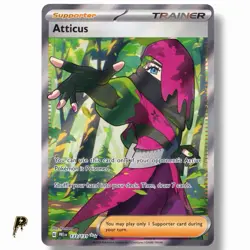 Atticus 133/131 - 2025 Prismatic Evolutions Ultra Rare Holo Pokemon Card NM - Image 1
