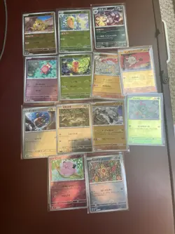 Pokemon TCG 151 Japanese Reverse Holo 13-Card Lot - Image 1