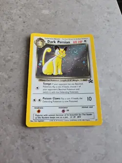 Dark Persian 17 Holo Black Star Promo WOTC Pokemon Card ~ BIG SWIRL💫💫 - Image 1